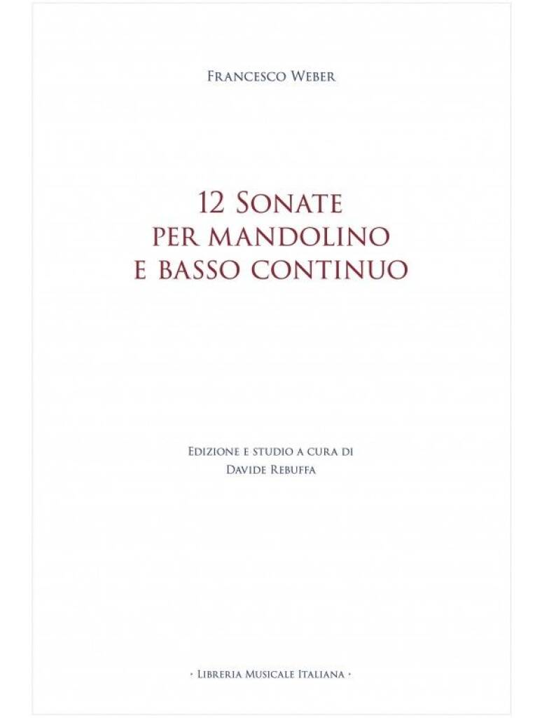 12 Sonate per Mandolino e Basso Continuo